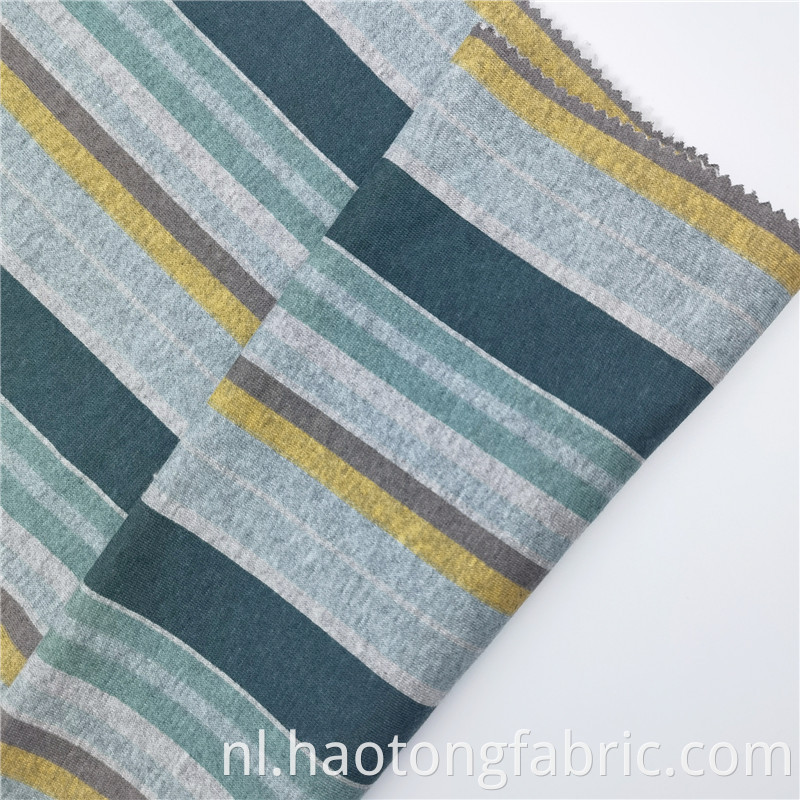 Polyester Cotton Striped Tc Coat Printing Knit Fabric